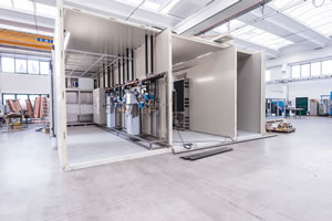 Camere test per pompe di calore per la produzione di acqua calda sanitaria 